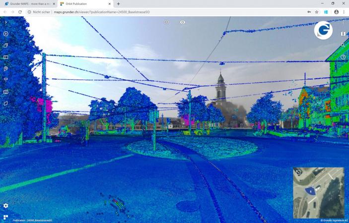 Baseltorkreisel: Punktewolke der Aufnahmen aus dem 3D-Scanning